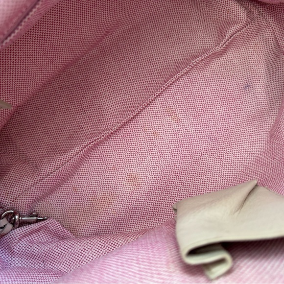 Dooney & Bourke Pebbled Leather Shoulder Hobo Bag Medium Cream - Picture 5 of 14